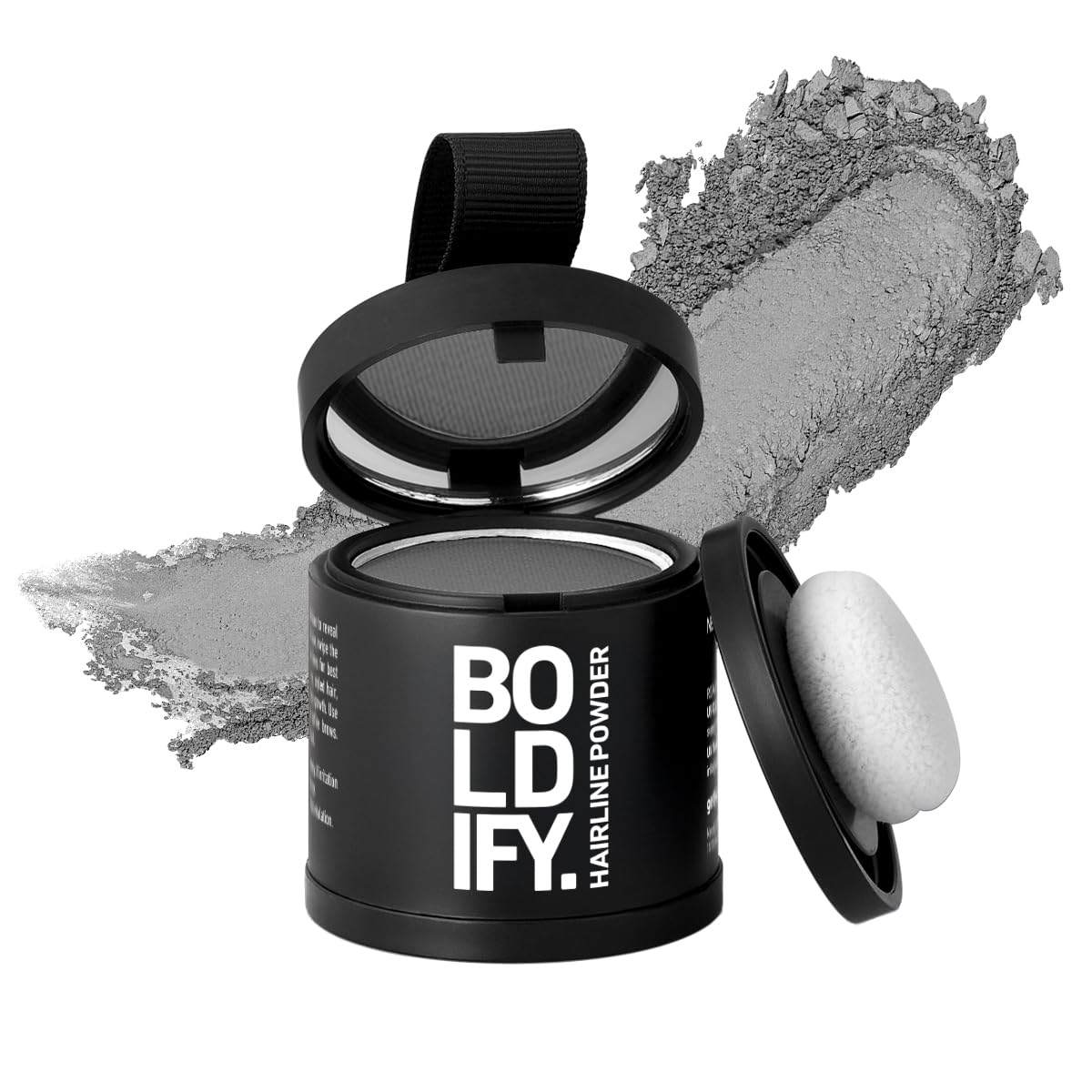Boldify Hairline Powder compact travel kit demonstrates mess-free on-the-go coverage.