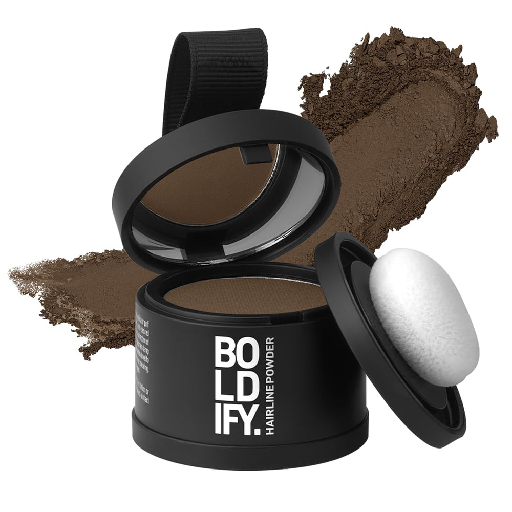 Boldify Hairline Powder compact for quick root coverage that lasts all day.