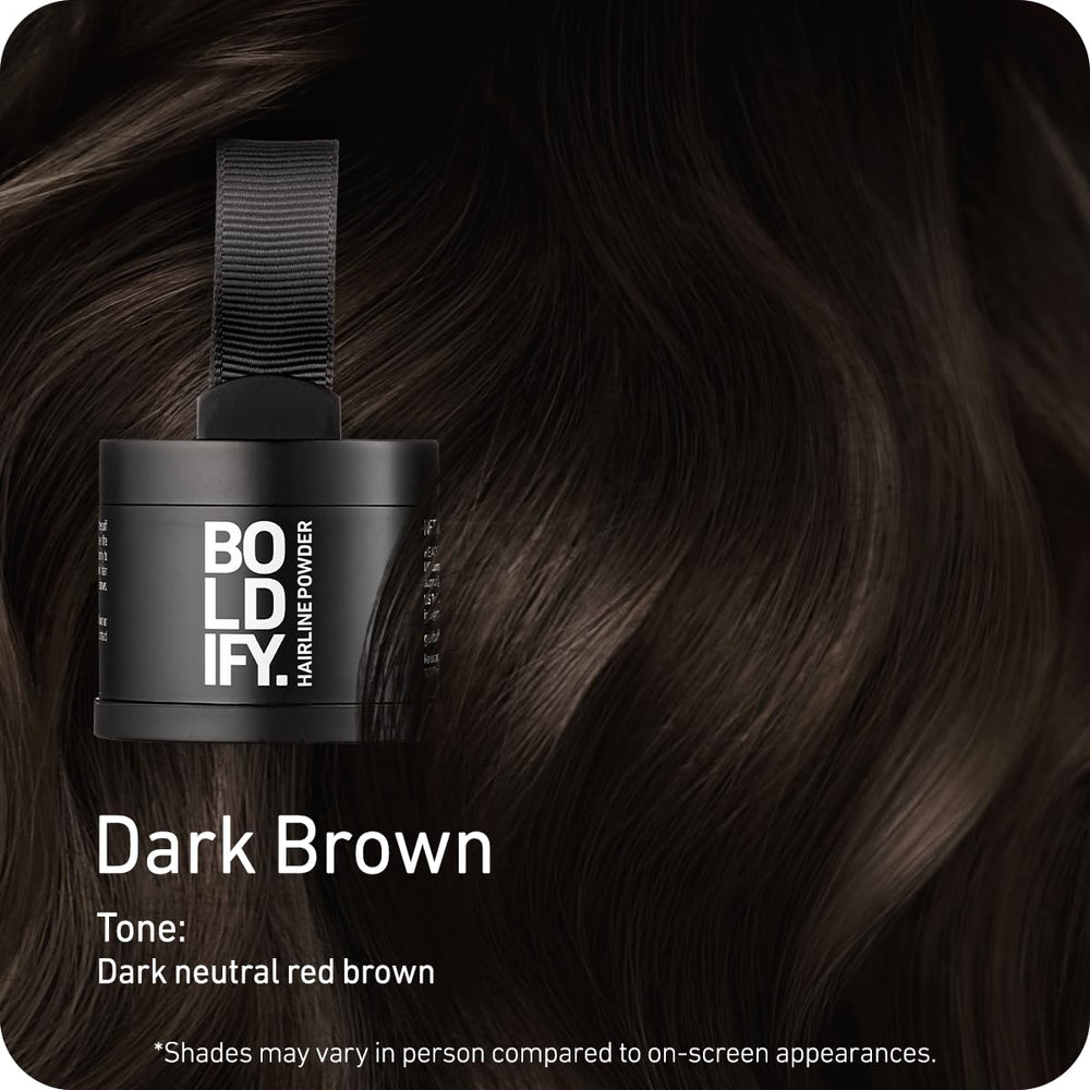 Boldify Hairline Powder compact ready for quick touch-ups anywhere