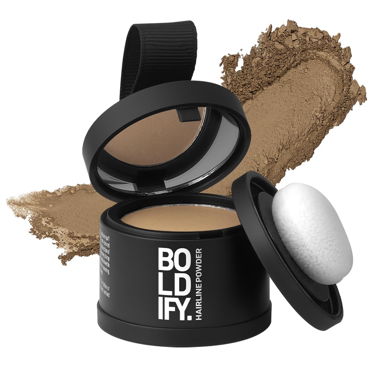 Boldify Hairline Powder compact for portable, long-lasting root touch-up coverage.