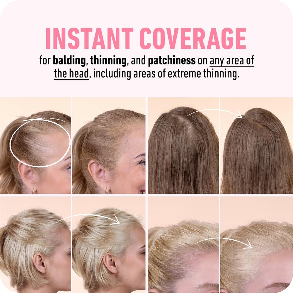 Boldify Hairline Powder dark blonde shade provides natural-looking gray coverage.