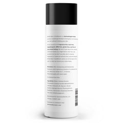 Boldly Basic conditioner label highlights fragrance-free, toxin-free formula for sensitive users.