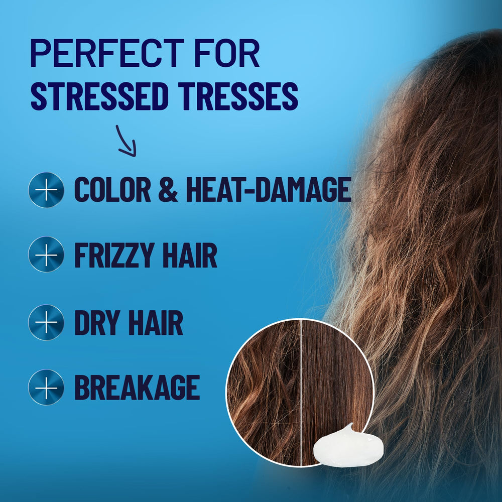 BoldPlex Hair Mask applied to hair for even distribution and repair