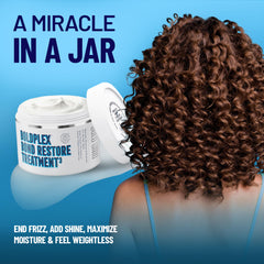 BoldPlex Hair Mask on towel-dried hair ready for treatment