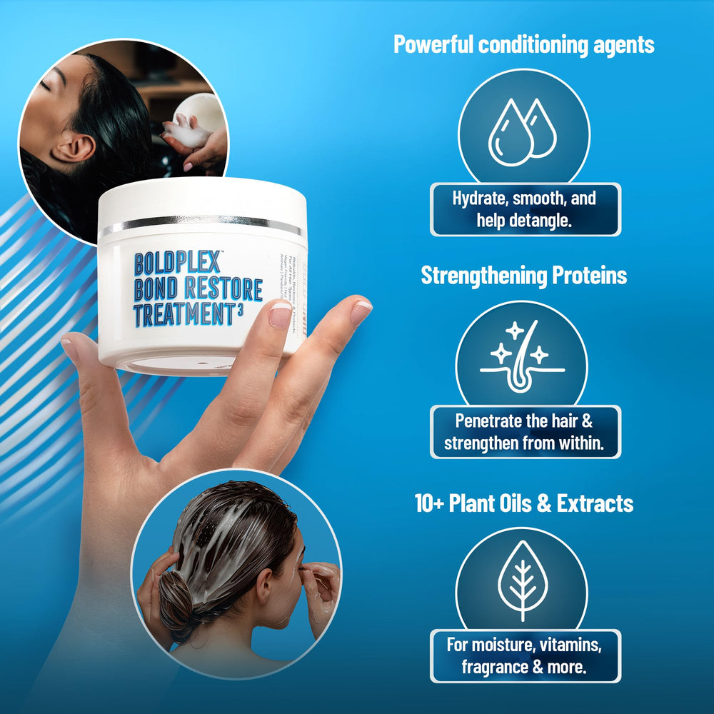 BoldPlex Hair Mask rinse with warm water leaving hair silky