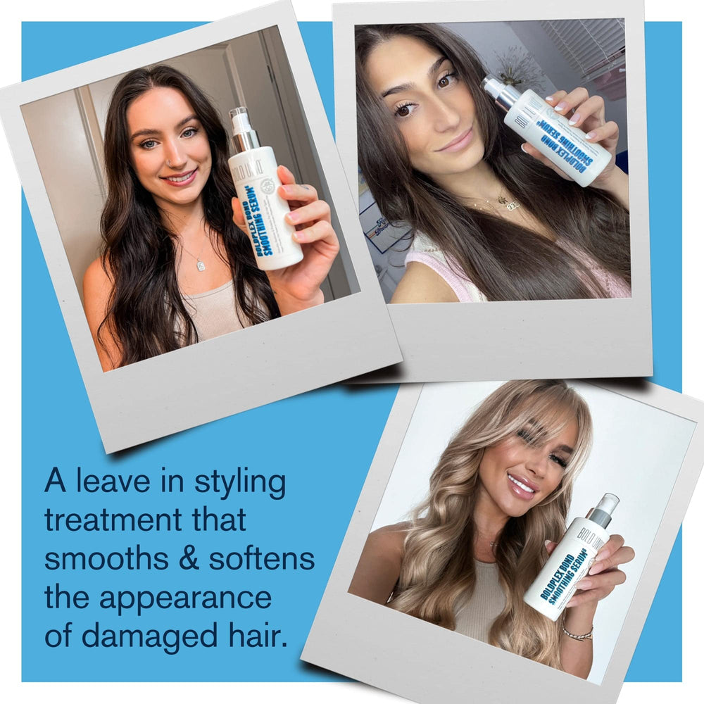 Bold UNIQ Boldplex 6 serum in-hand texture suggests lightweight hydration for smoother hair