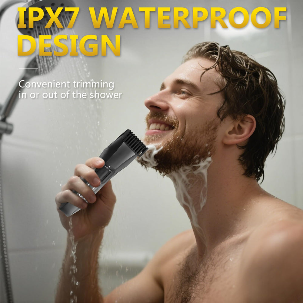 Bomic Manscape IPX7 waterproof design enables easy cleaning and in-shower use.