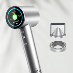 BOMIDI high-speed ionic hair dryer front view highlights fast drying and powerful airflow.