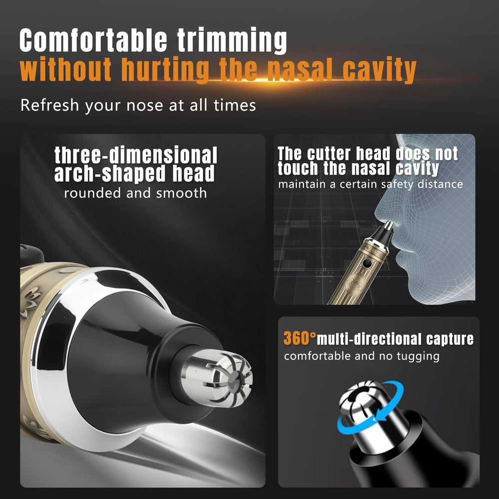 Bomxin 360-degree nose trimmer enables easy, precise nasal grooming