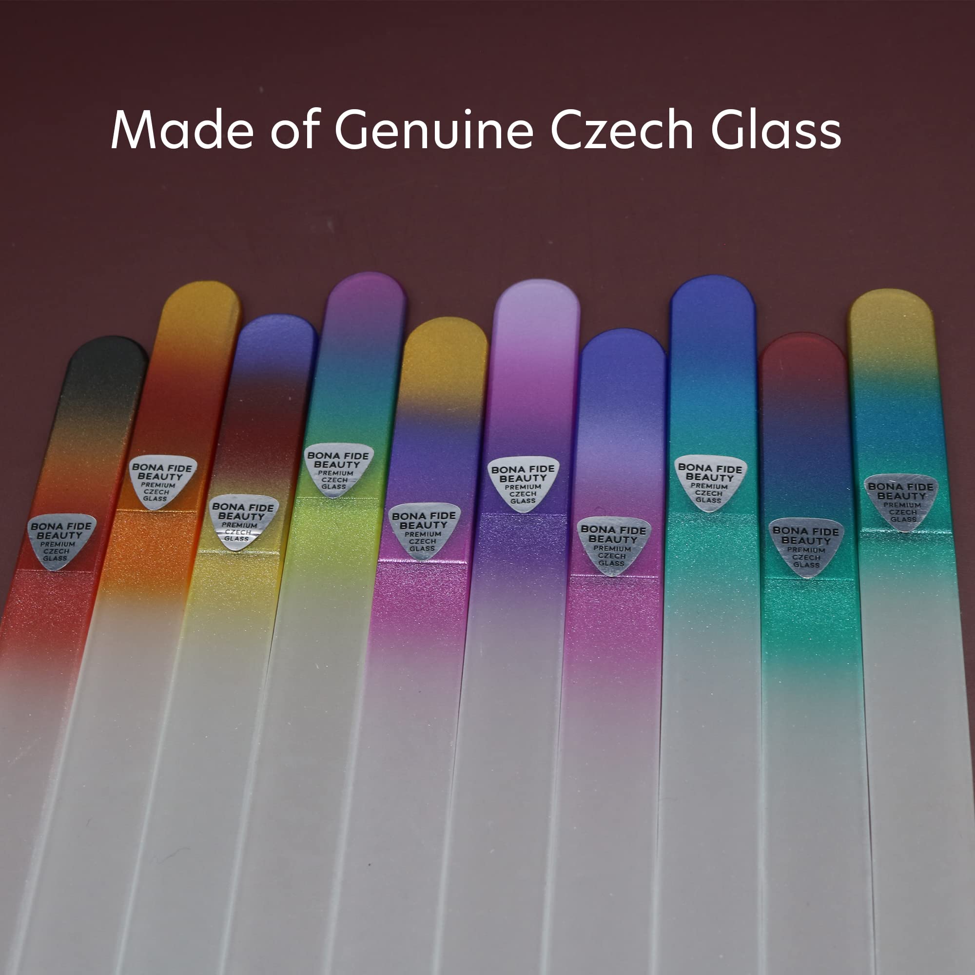 Bona Fide Beauty crystal glass tools celebrate Czech craftsmanship.
