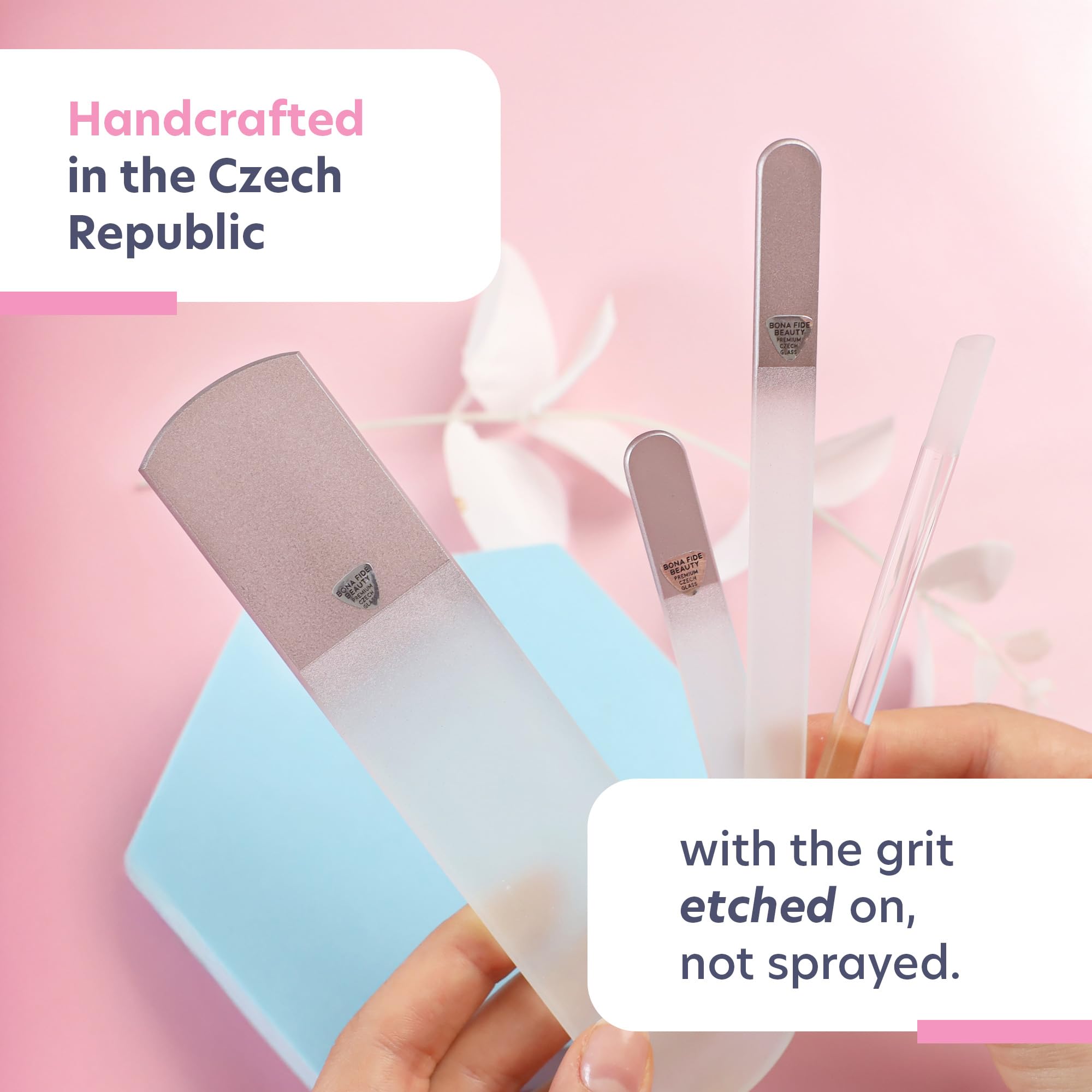Bona Fide Beauty cuticle pusher with pointed edge for precise work