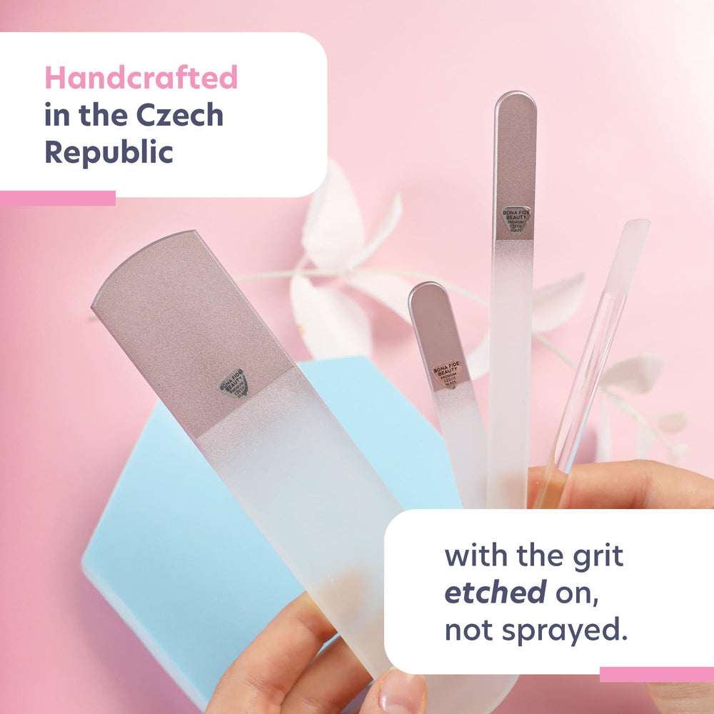 Bona Fide Beauty cuticle pusher with pointed edge for precise work