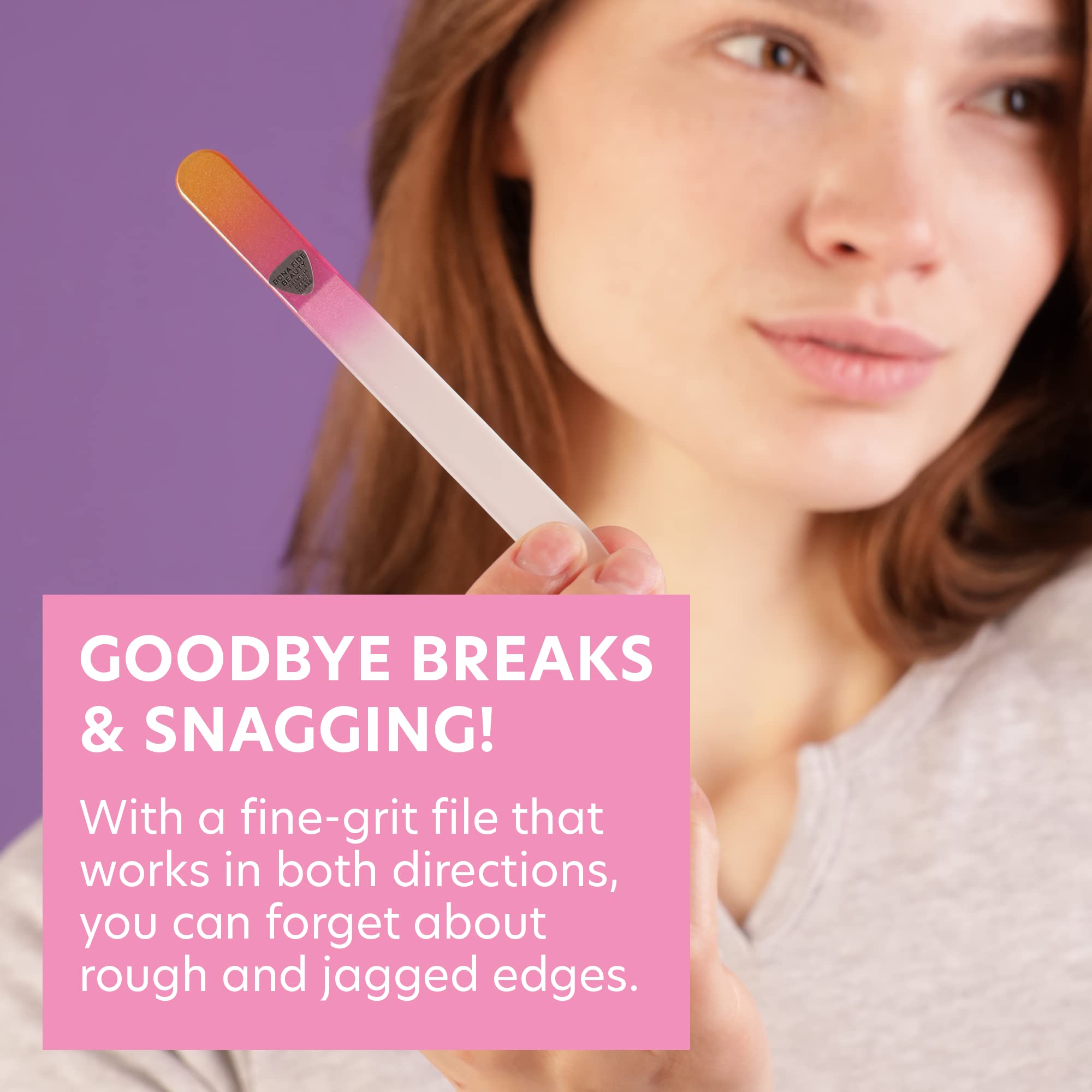 Bona Fide Beauty EU-made tempered Czech glass for durable manicure tools.
