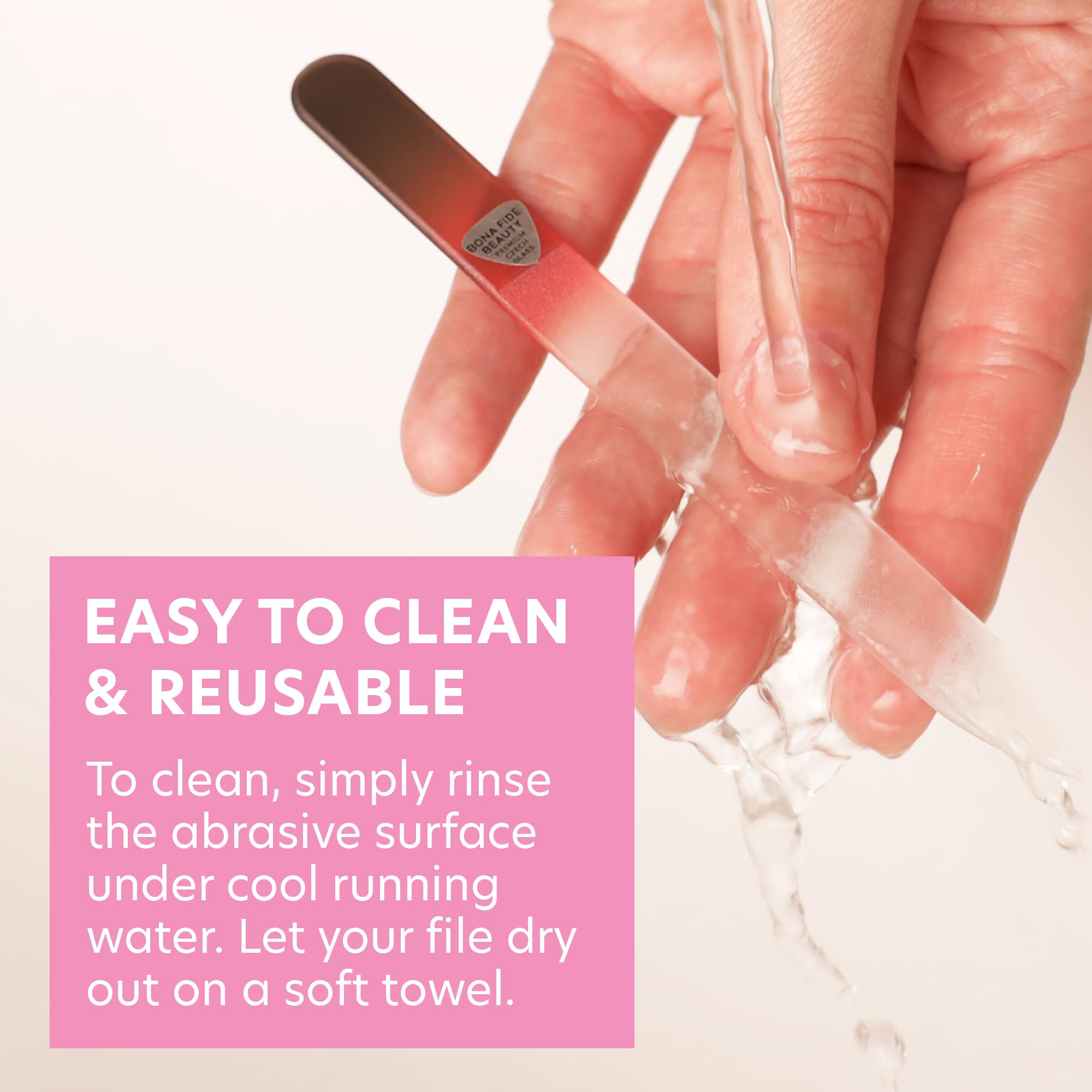 Bona Fide Beauty made-in-eu glass nail file craftsmanship and durability