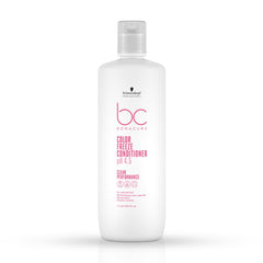 Schwarzkopf Bonacure Color Freeze Conditioner bottle pour for color-safe conditioning.