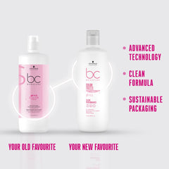 Schwarzkopf Bonacure Color Freeze Conditioner label closeup emphasizes pH 4.5 color care.