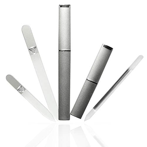 Bona Fide Beauty cleaning-ready glass files after use with protective covers