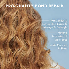 Bondbar conditioner during detangling to reduce breakage and improve slip.
