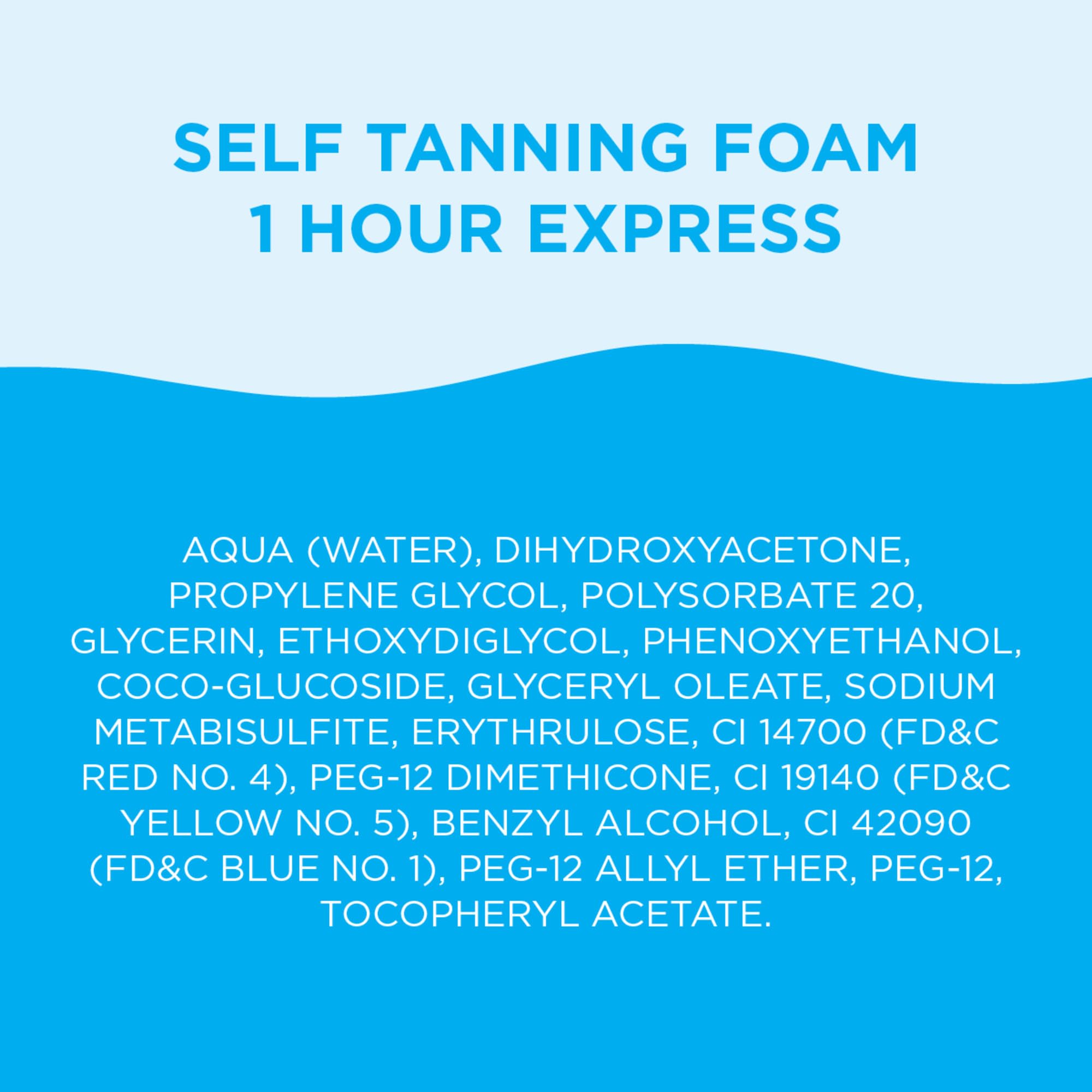 Bondi Sands 1 Hour Express Foam drying-down stage on skin indicates quick-set.