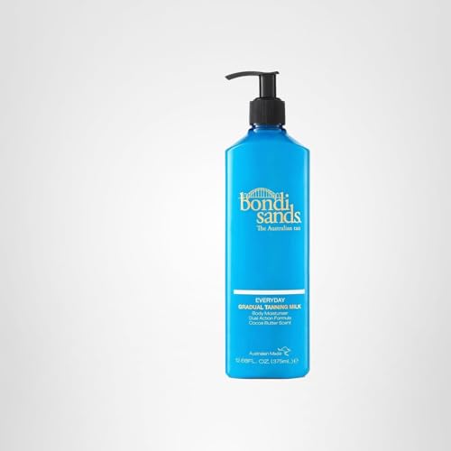 Bondi Sands Everyday Gradual Tanning Milk coconut scent enhances tanning ritual.