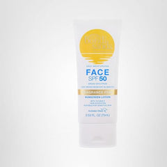 Bondi Sands fragrance-free daily face lotion packaging highlights gentle, fragrance-free formula.