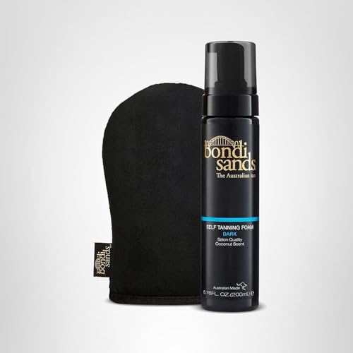 Bondi Sands packaging photo highlights value included with foam and mitt.