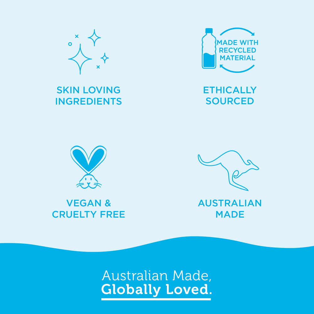 Bondi Sands PURE product label confirms vegan and cruelty-free benefits for ethical skincare.