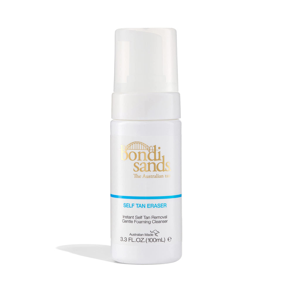 Bondi Sands Self Tan Eraser bottle front demonstrates easy tan removal and hydration