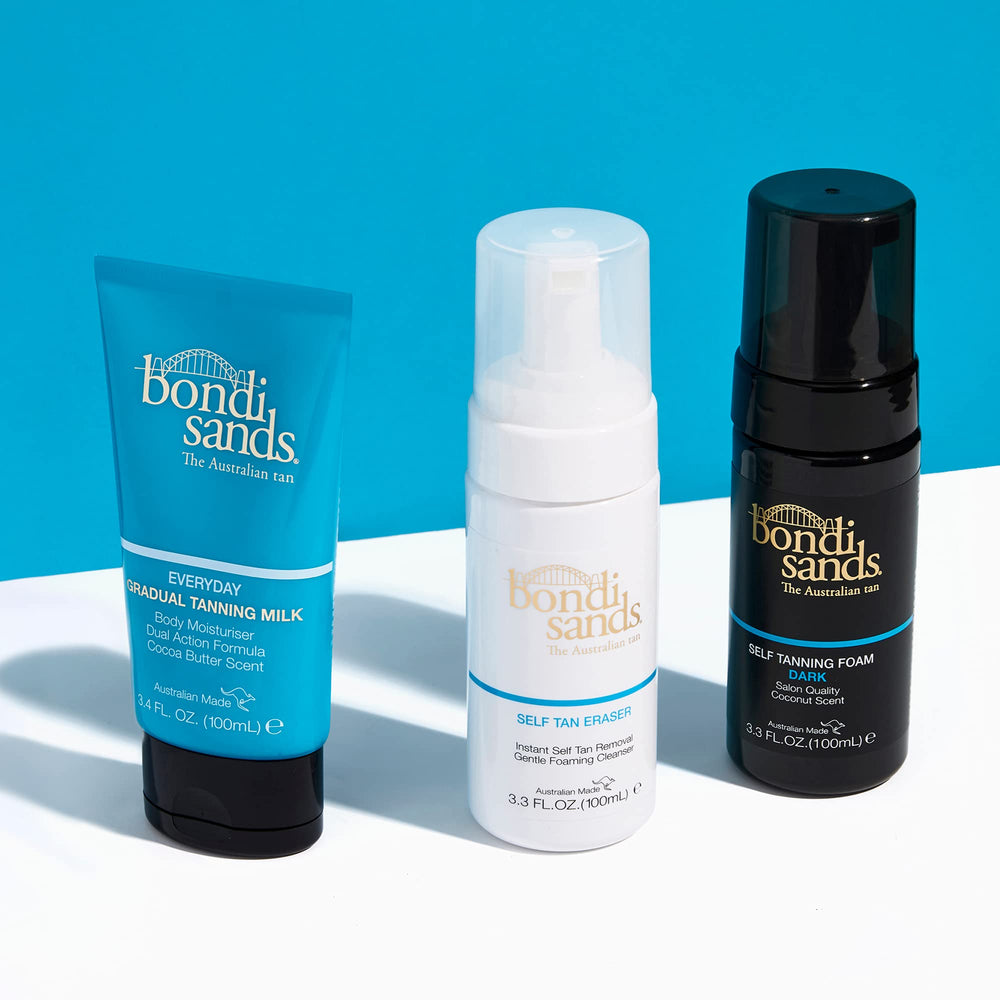 Bondi Sands Self Tan Eraser close-up of smooth skin after use suggests prep for new tan