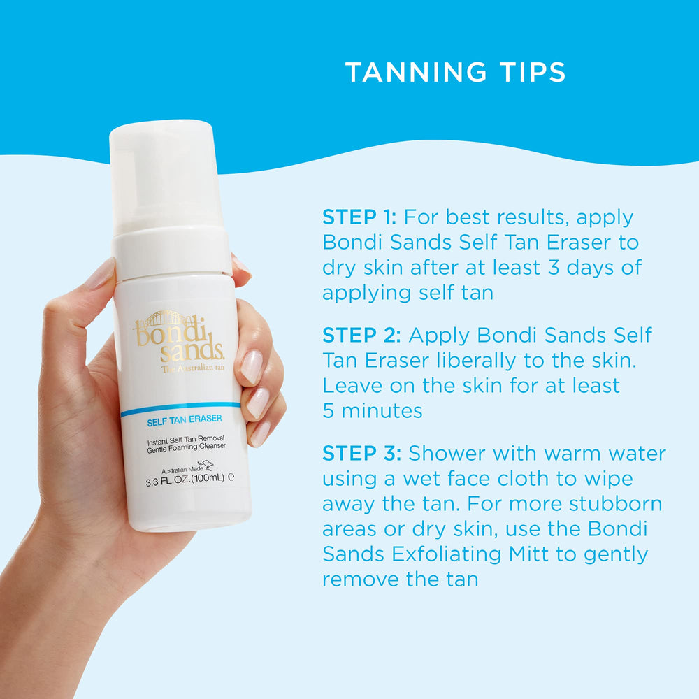 Bondi Sands Self Tan Eraser skin after use appears smoother and more radiant