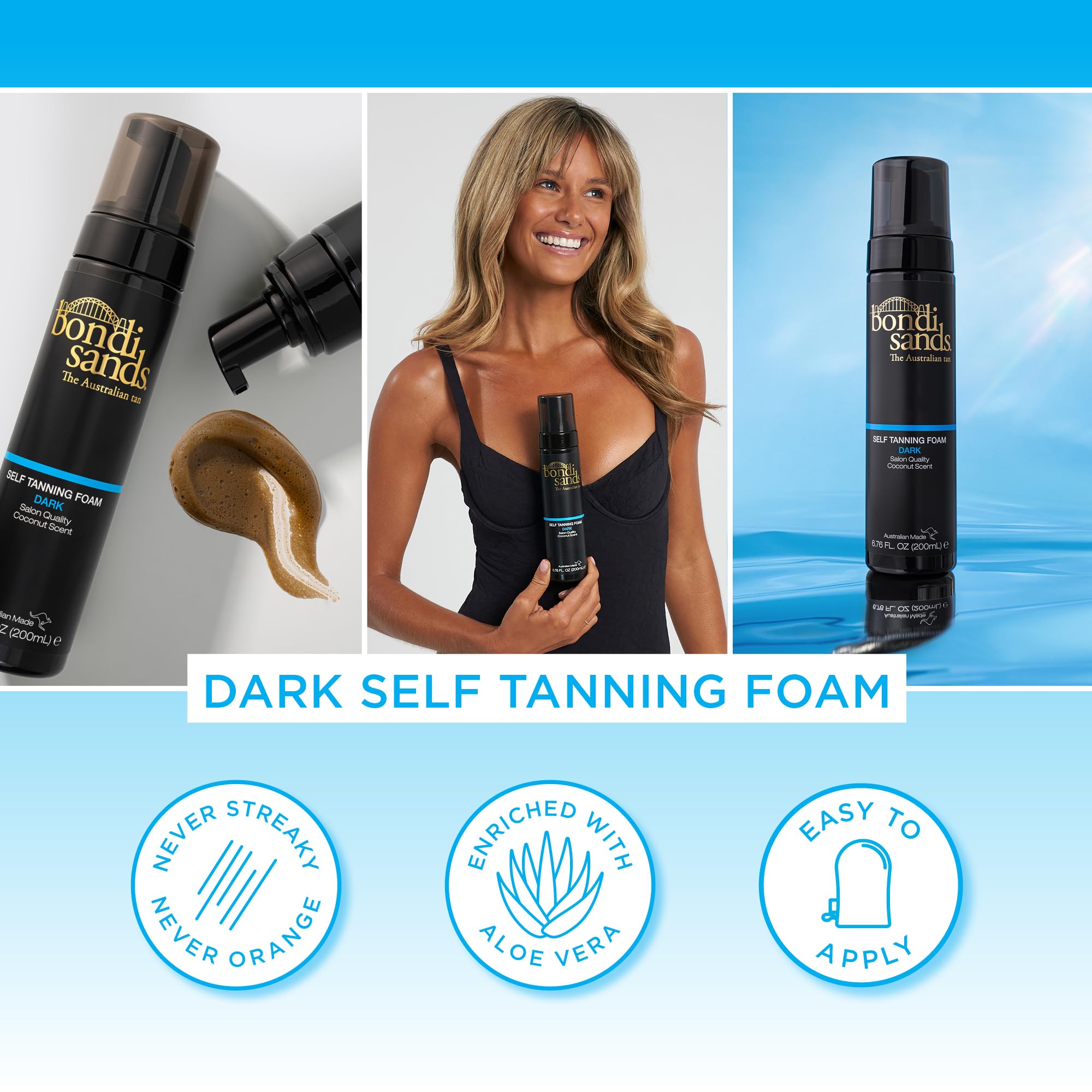 Bondi Sands Self Tanning Foam aftercare: wash-off after one hour
