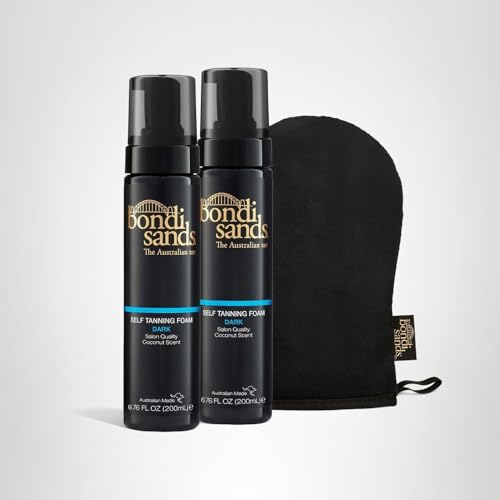 Bondi Sands Self Tanning Foam Duo Dark clean mitt ready for next session.