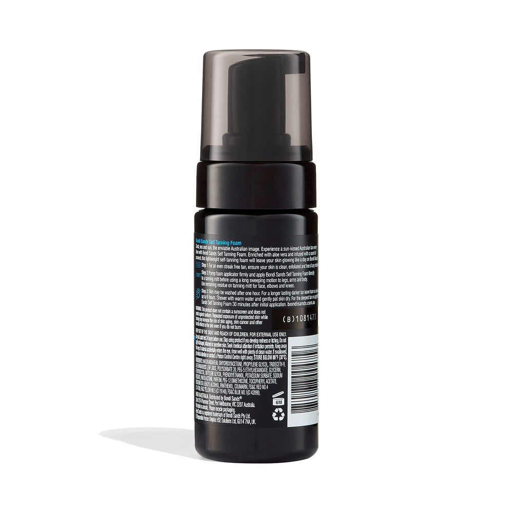 Bondi Sands Self Tanning Foam texture close-up shows creamy, lightweight formula