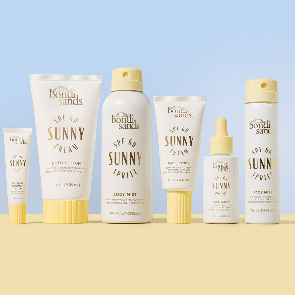 Bondi Sands Sunny Drops SPF 60 helps skin glow with protection.