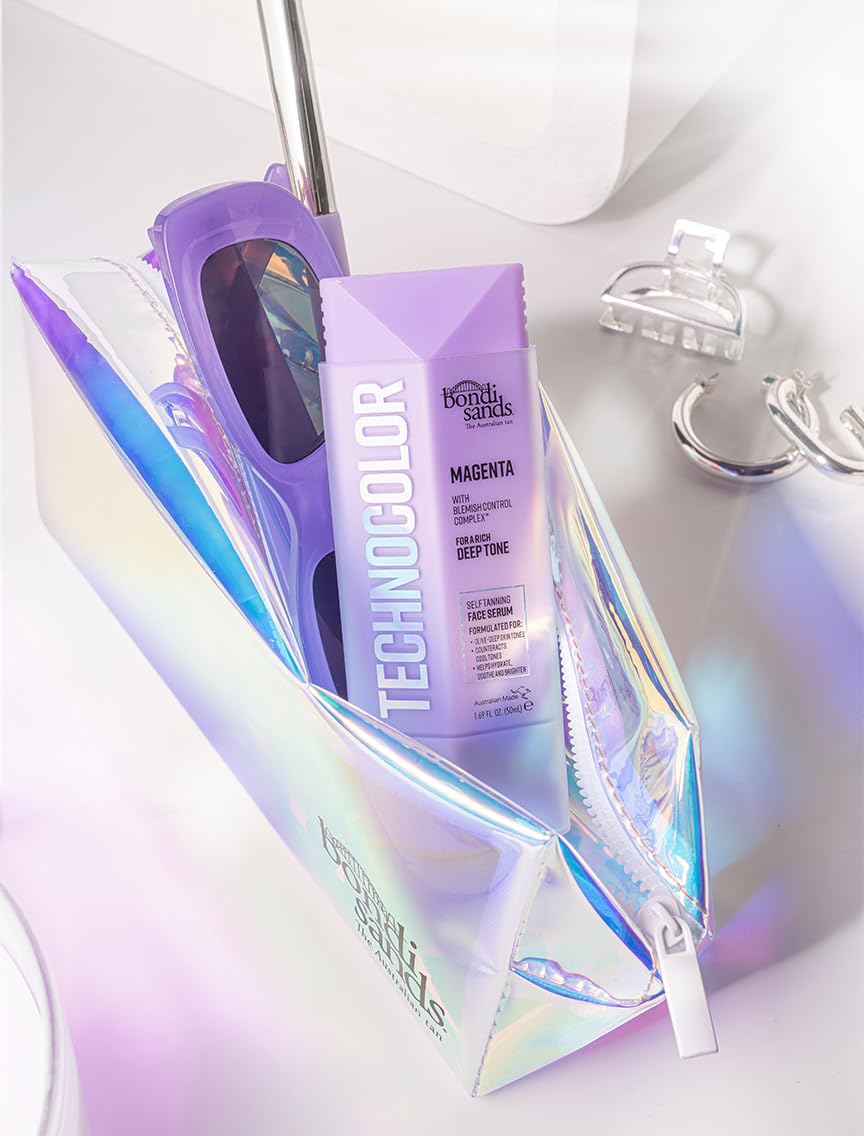 Bondi Sands Technocolor Face Serum chamomile illustration with calming benefits