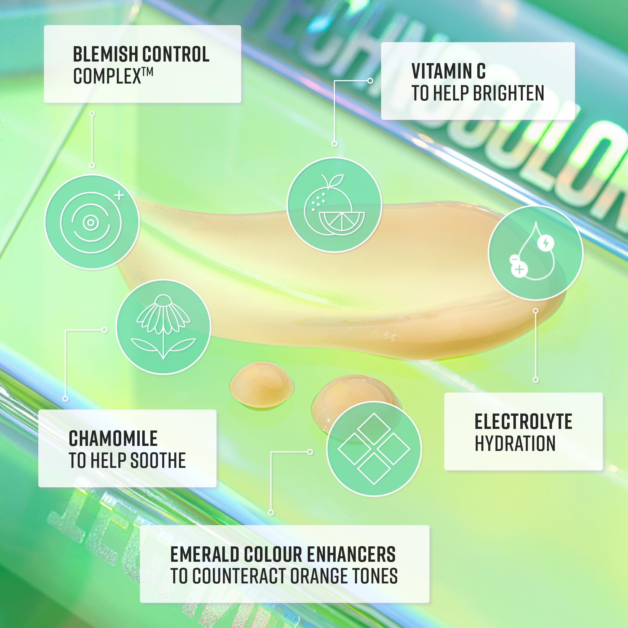 Bondi Sands Technocolor Face Serum fragrance-free label for sensitive noses.