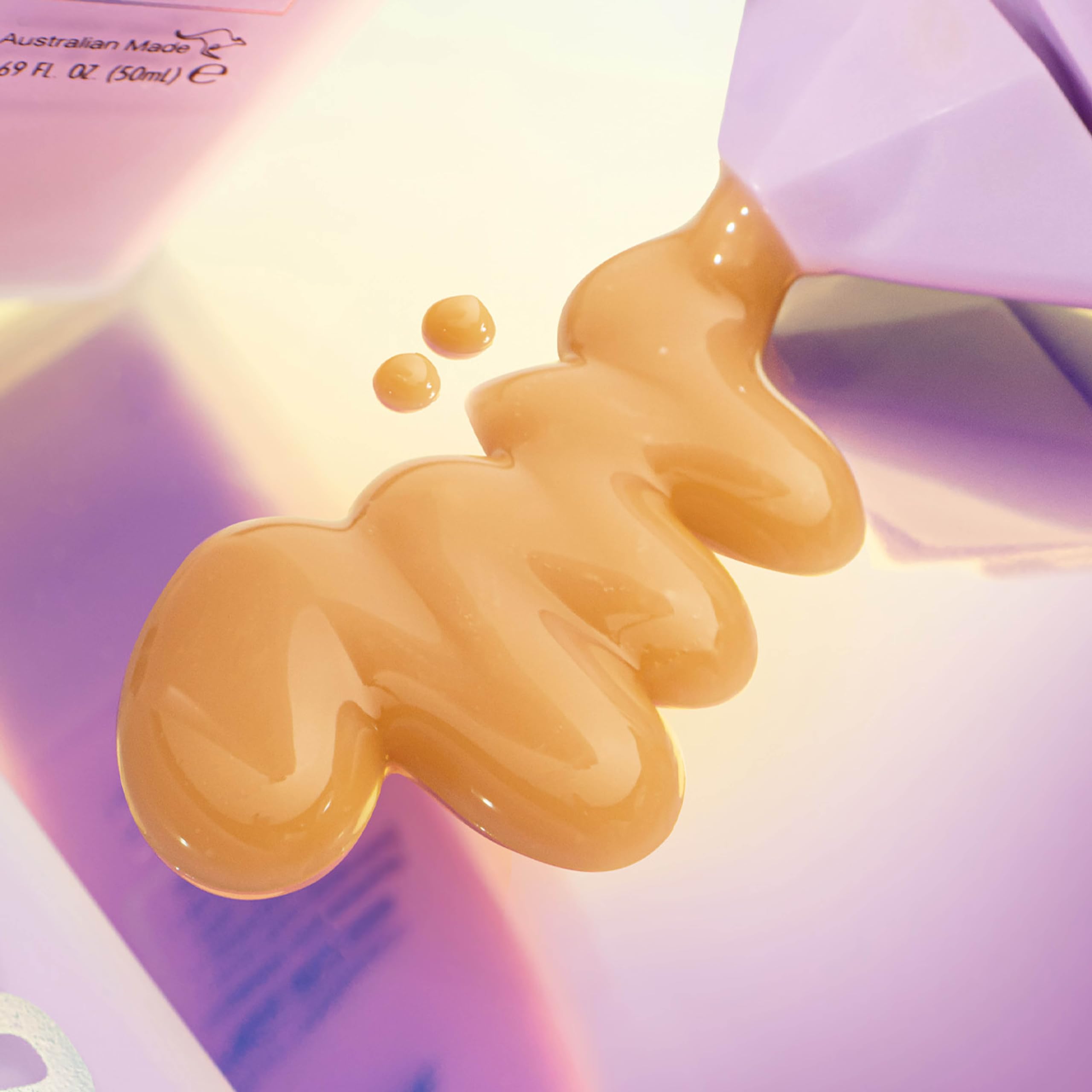 Bondi Sands Technocolor Face Serum pump closeup illustrating precise dispensing