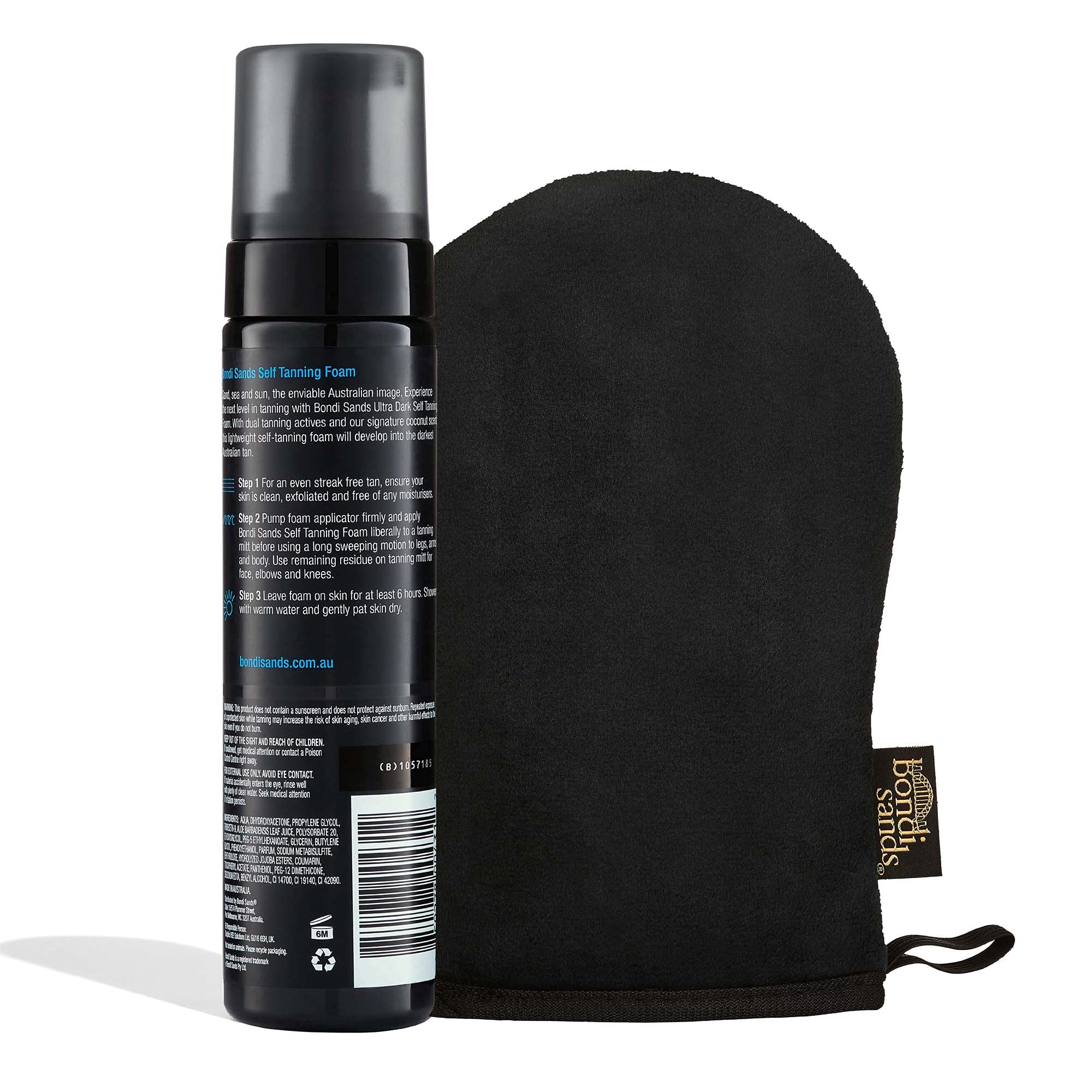 Bondi Sands Ultra Dark foam texture close-up highlights creamy, streak-free color potential.