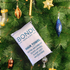 Bondi Spa microfiber hair towel frizz-control for smoother hair all day