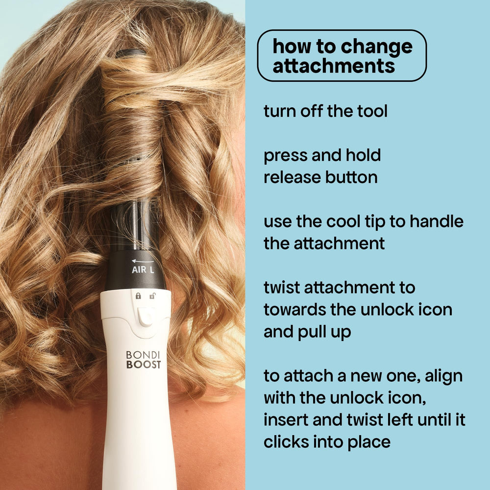 BondiBoost Everlast ceramic round brush 58mm adds volume and a polished finish.