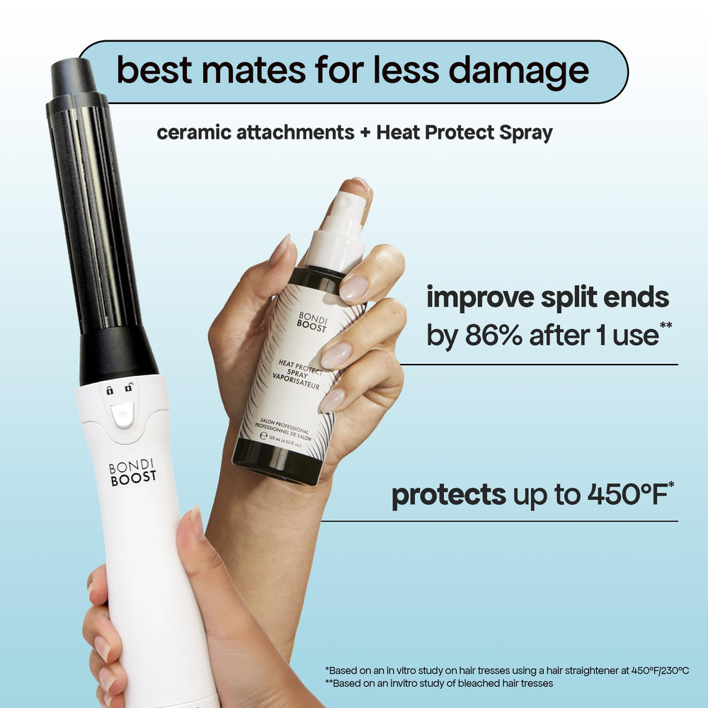 BondiBoost ceramic-curler kit helps control frizz and shine.