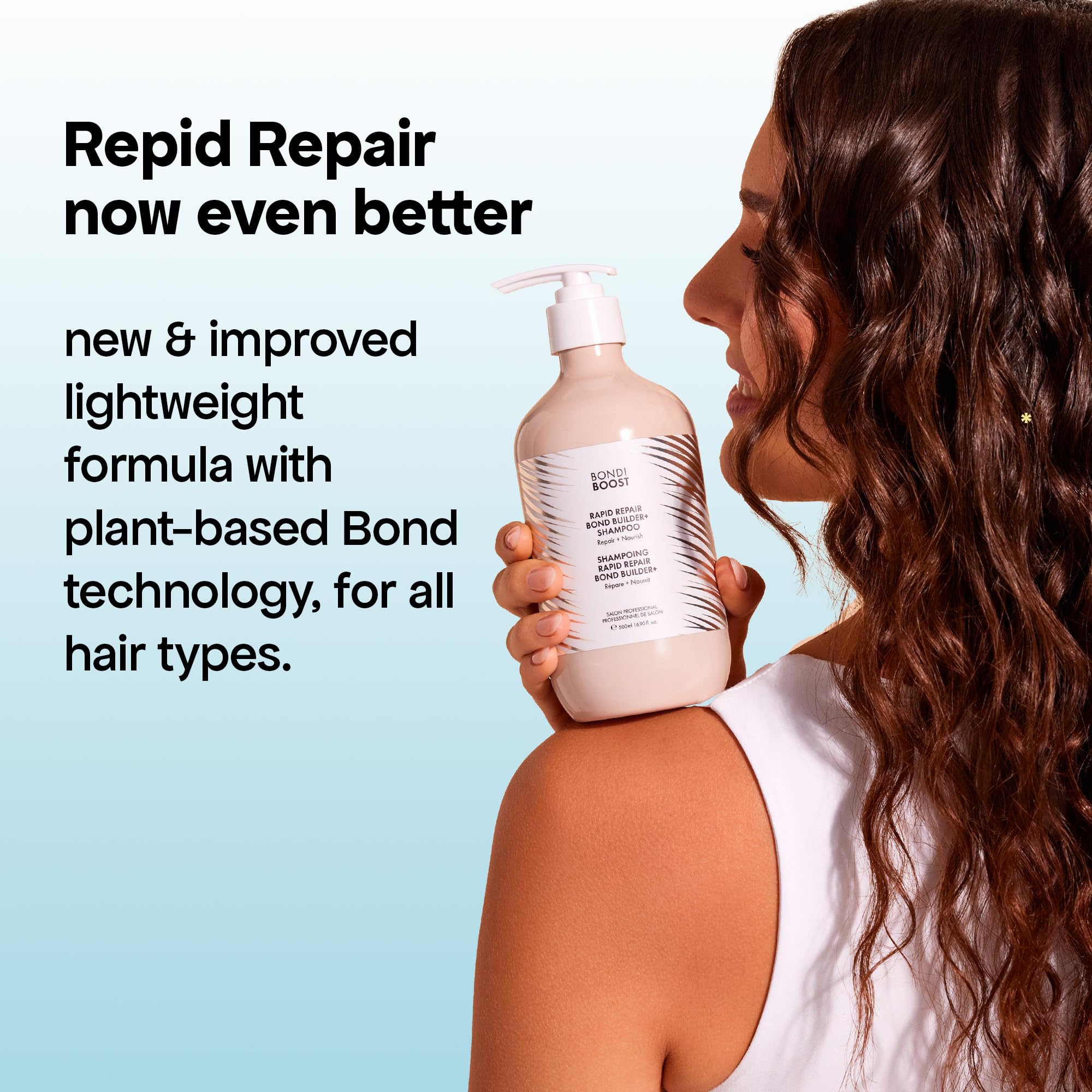 BONDIBOOST all hair types usage scene demonstrates versatile applicability.