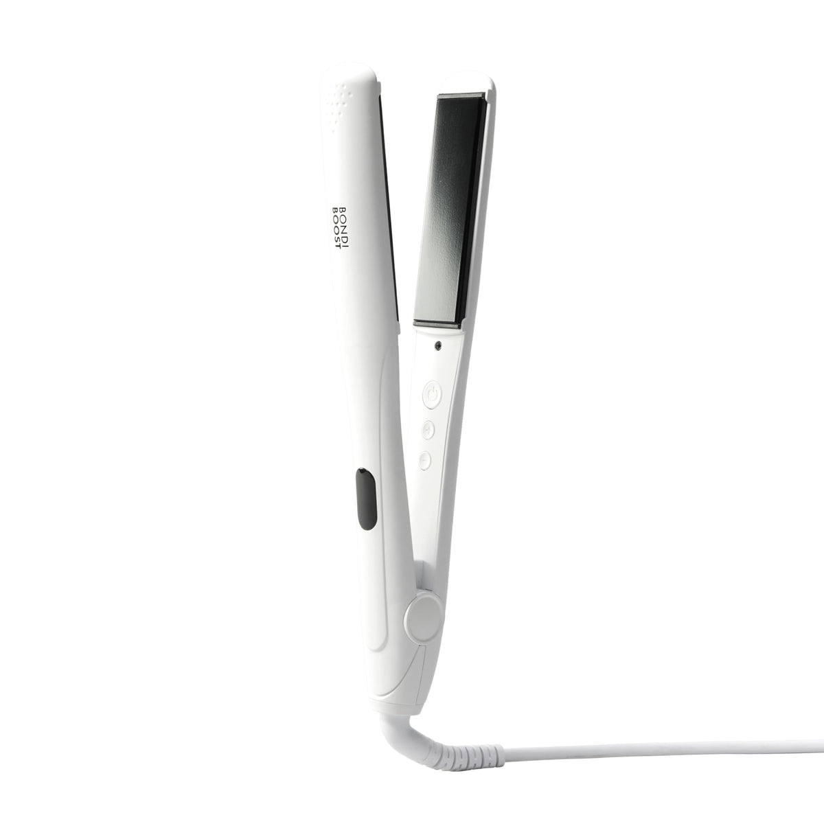 BondiBoost Aloe Plated Flat Iron front view for quick styling and shine