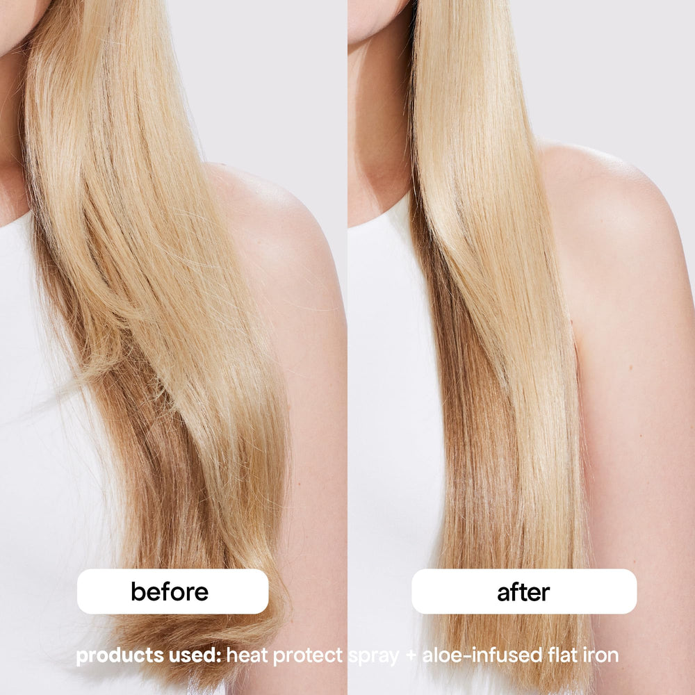 BondiBoost Aloe Plated Flat Iron floating plates for snag-free styling