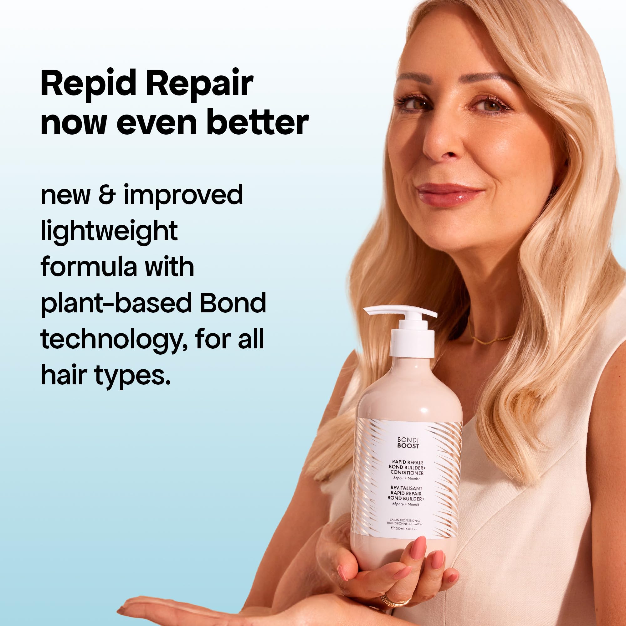 BondiBoost application scene demonstrates massaging from mid-shaft to ends