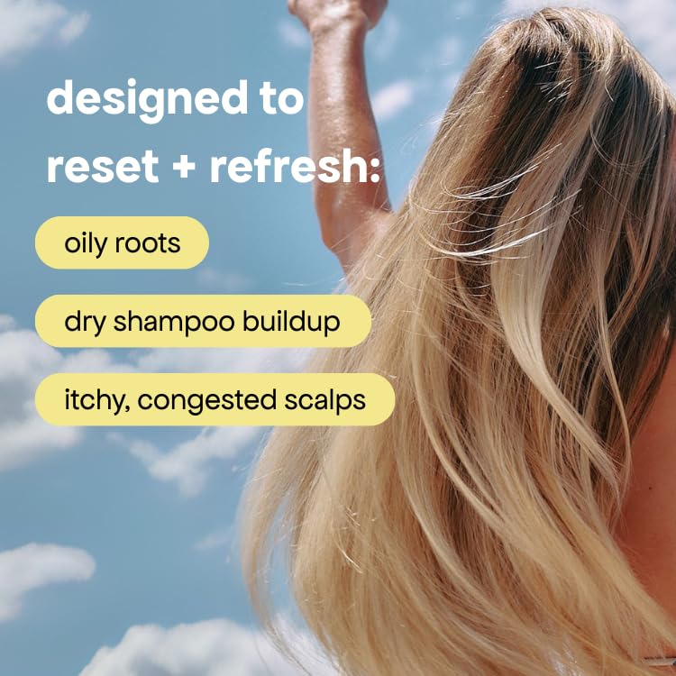 BondiBoost being applied in shower to demonstrate pre-shampoo scalp detox benefit