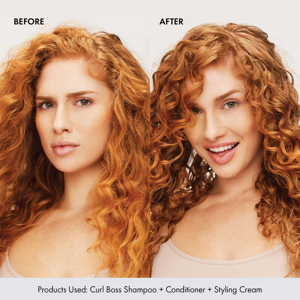 BONDIBOOST applied to damp hair while scrunching to boost curl shape