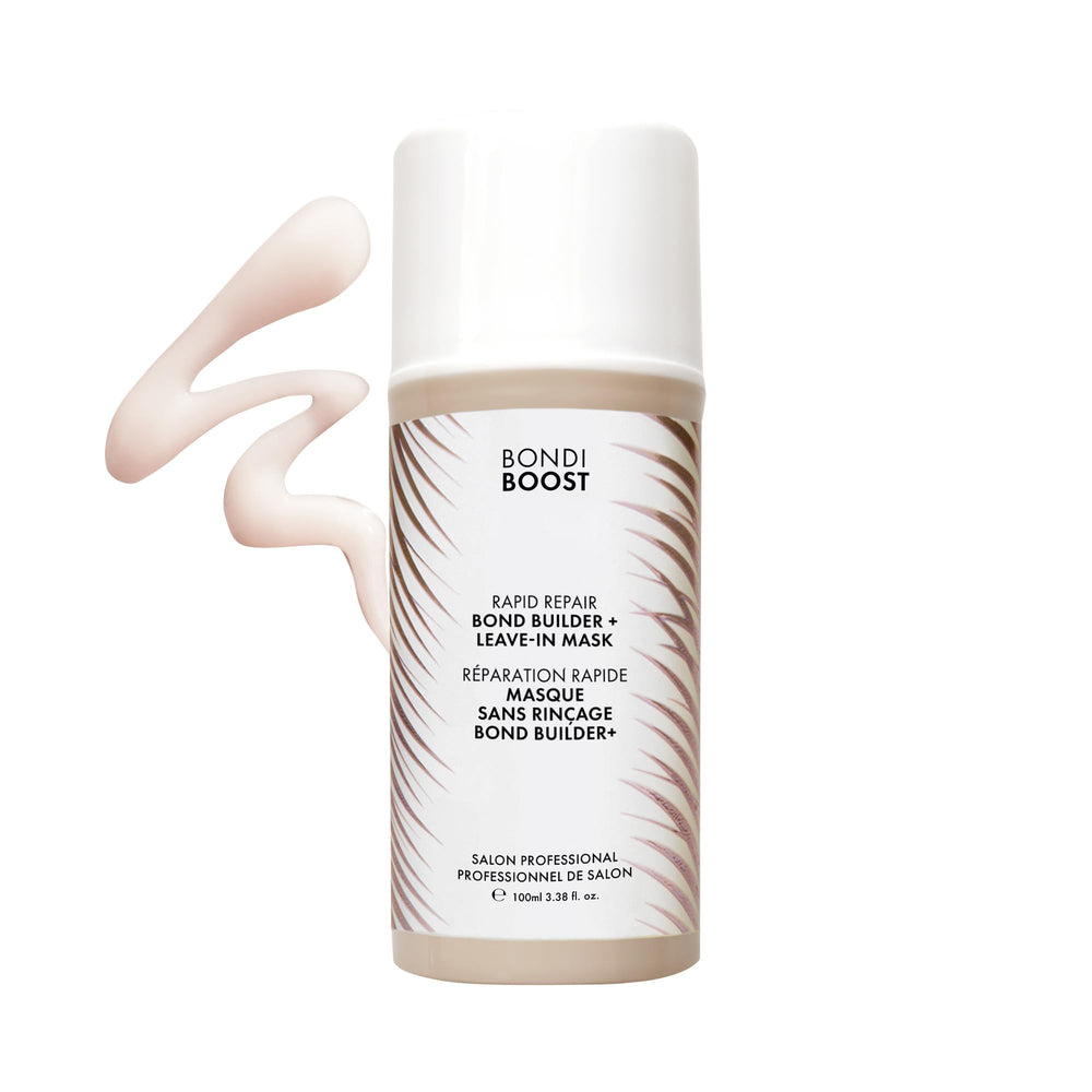 BONDIBOOST front packaging showing bottle and branding, highlights treatment benefits