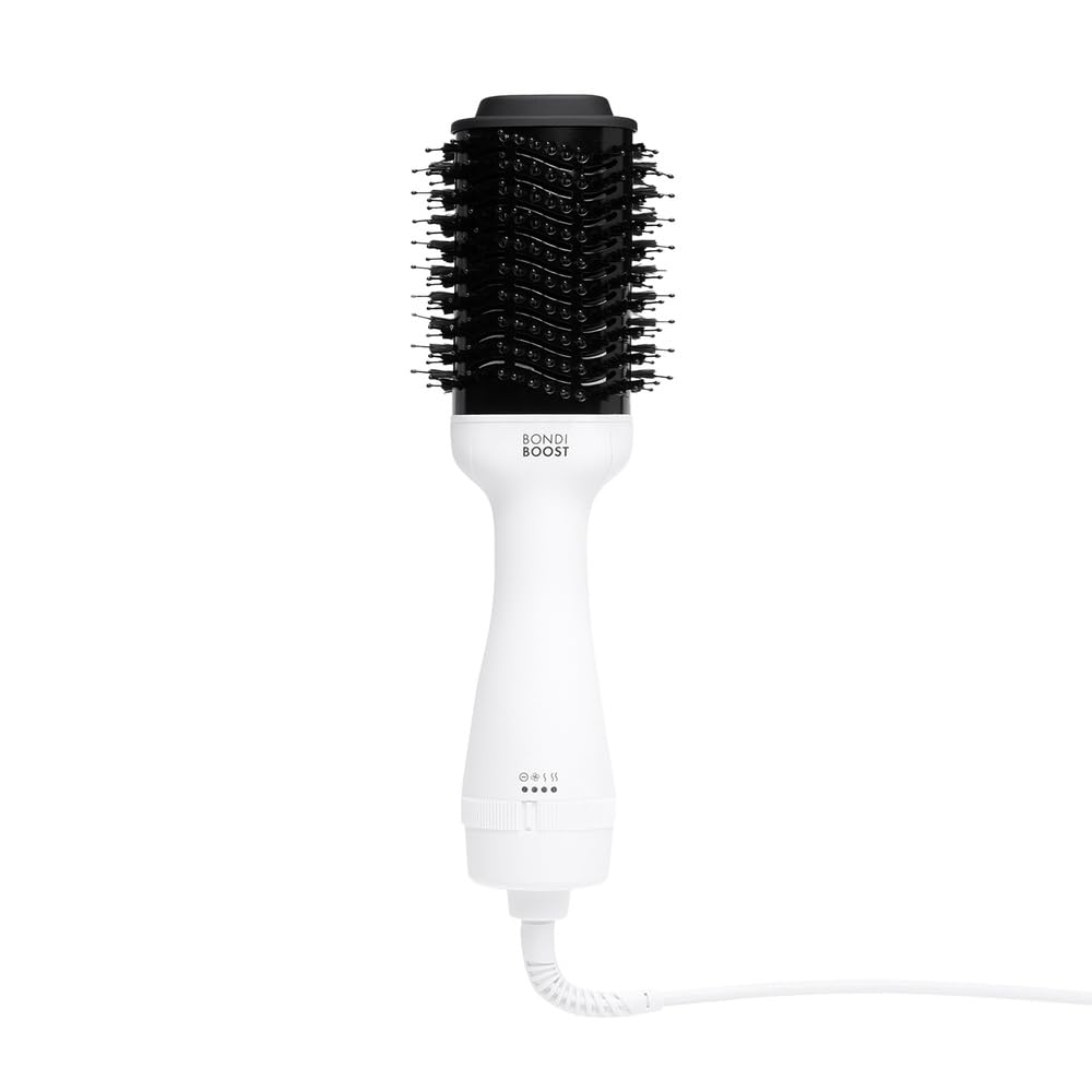 BONDIBOOST front packaging showing the pro blowout brush and features for quick styling