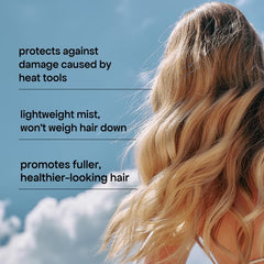BondiBoost spray-dispense mist shows ultra-light finish for quick styling.